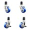 Service Caster 3 Inch 316SS Blue Poly Swivel 1-7/8 Inch Expanding Stem Caster Brake SCC, 2PK SS316EX20S314-PPUB-BLUE-2-TLB-2-178 - alternate 1